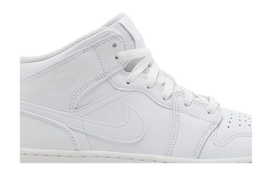 Air Jordan 1 Mid GS 'Triple White' 2023