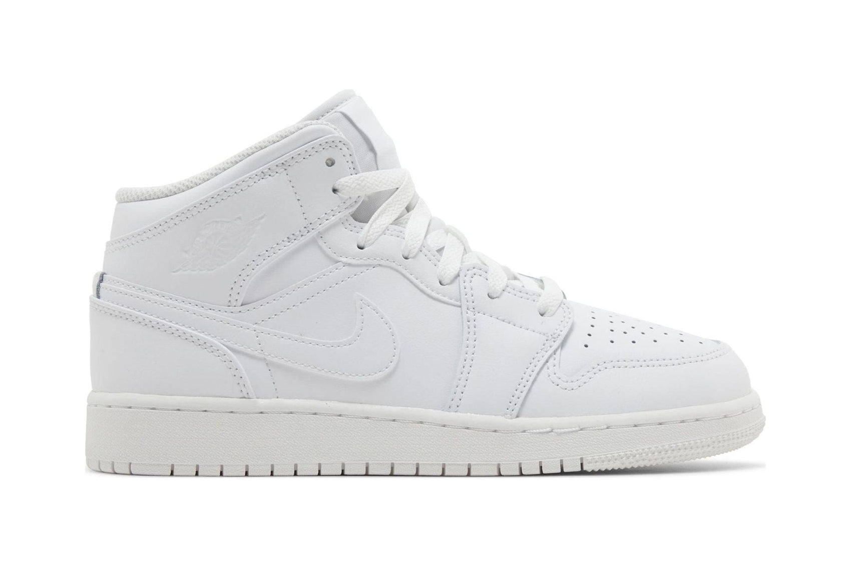 Air Jordan 1 Mid GS 'Triple White' 2023