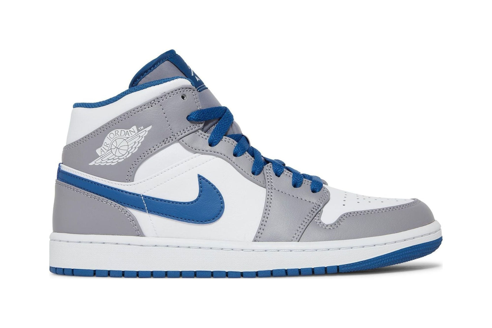 Air Jordan 1 Mid 'Cement True Blue'